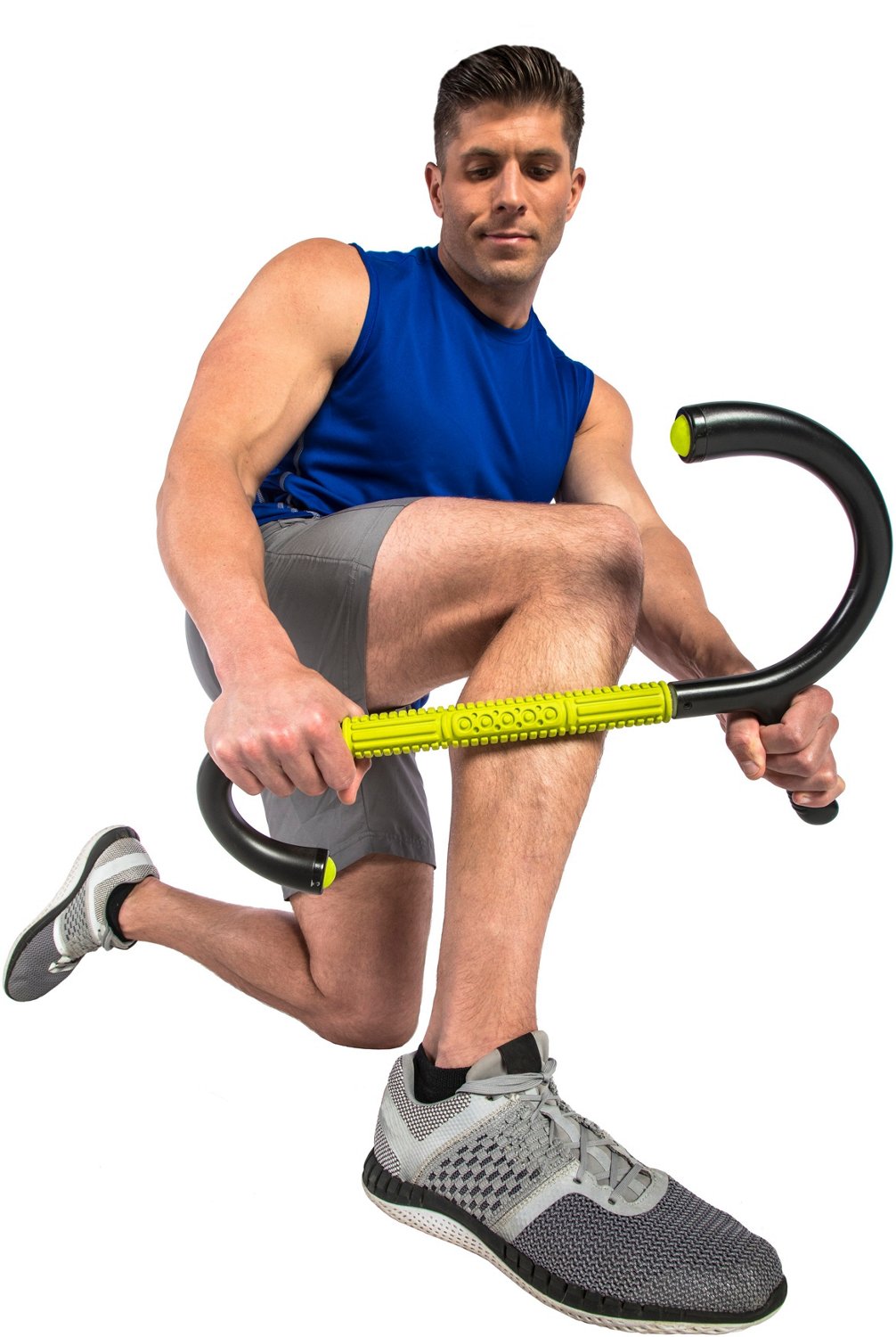 GoFit Muscle Hook MultiTool with RollOn Massage Bar Academy