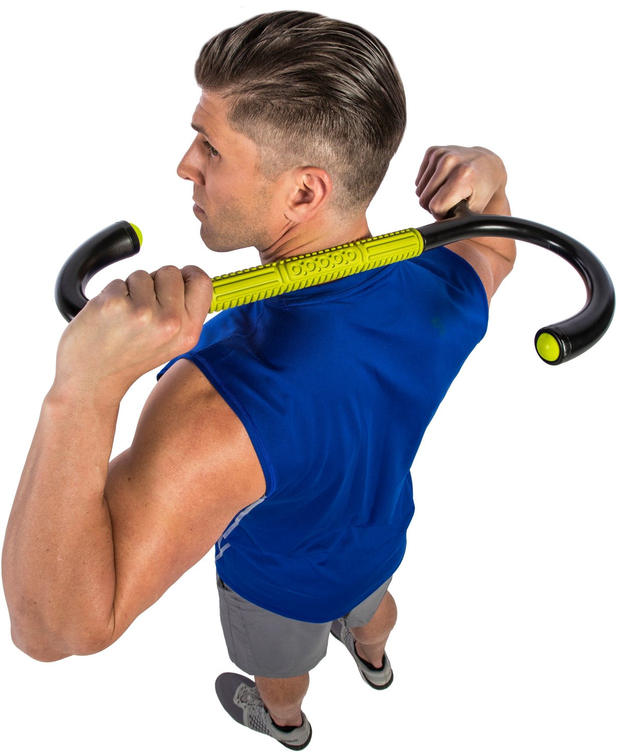 GoFit Muscle Hook MultiTool with RollOn Massage Bar Academy