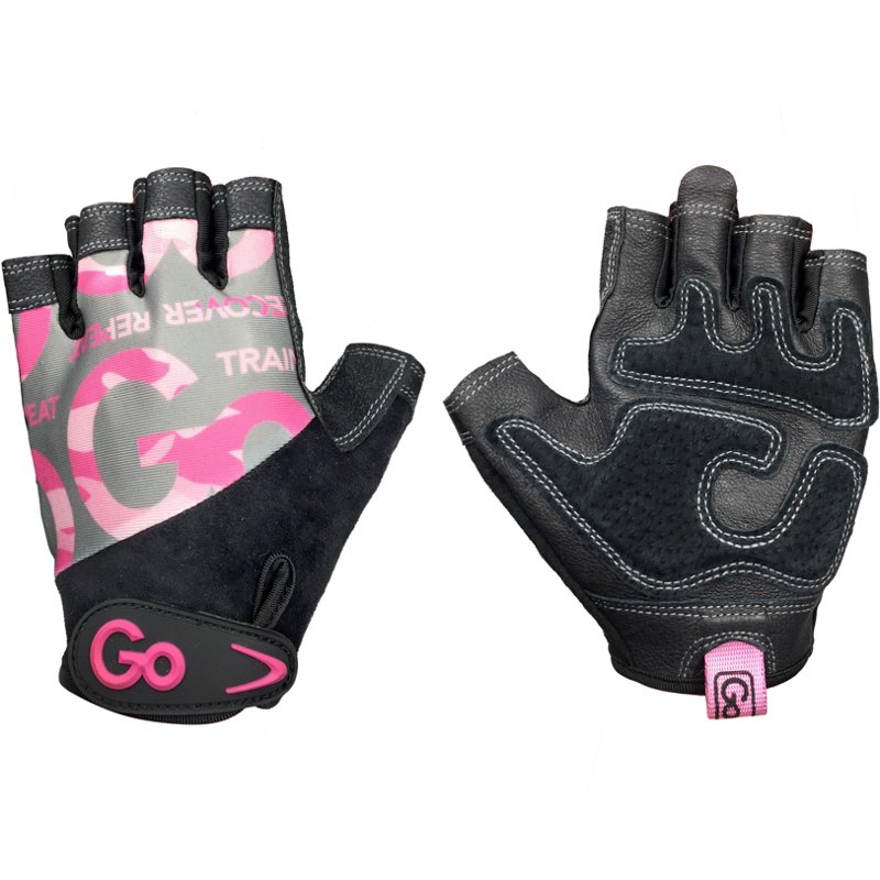 GoFit Women's Elite Trainer Camo Gloves Pink, Medium - Exercise Accessories at Academy Sports