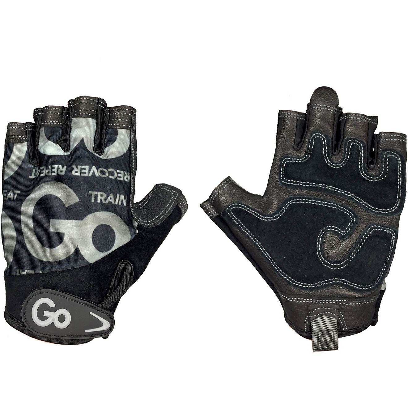 GoFit Mens Cross Training Glove with Etched Synthetic Leather Palm 