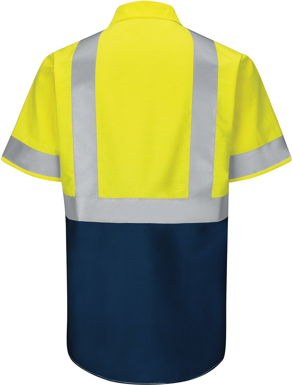 Red Kap Men's Hi-Visibility Colorblock Ripstop Type R Class 2 Short Sleeve Work Shirt                                            - view number 3