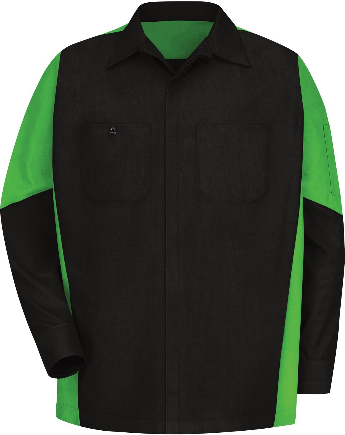 Red Kap Men's 2-Tone Crew Long Sleeve Shirt