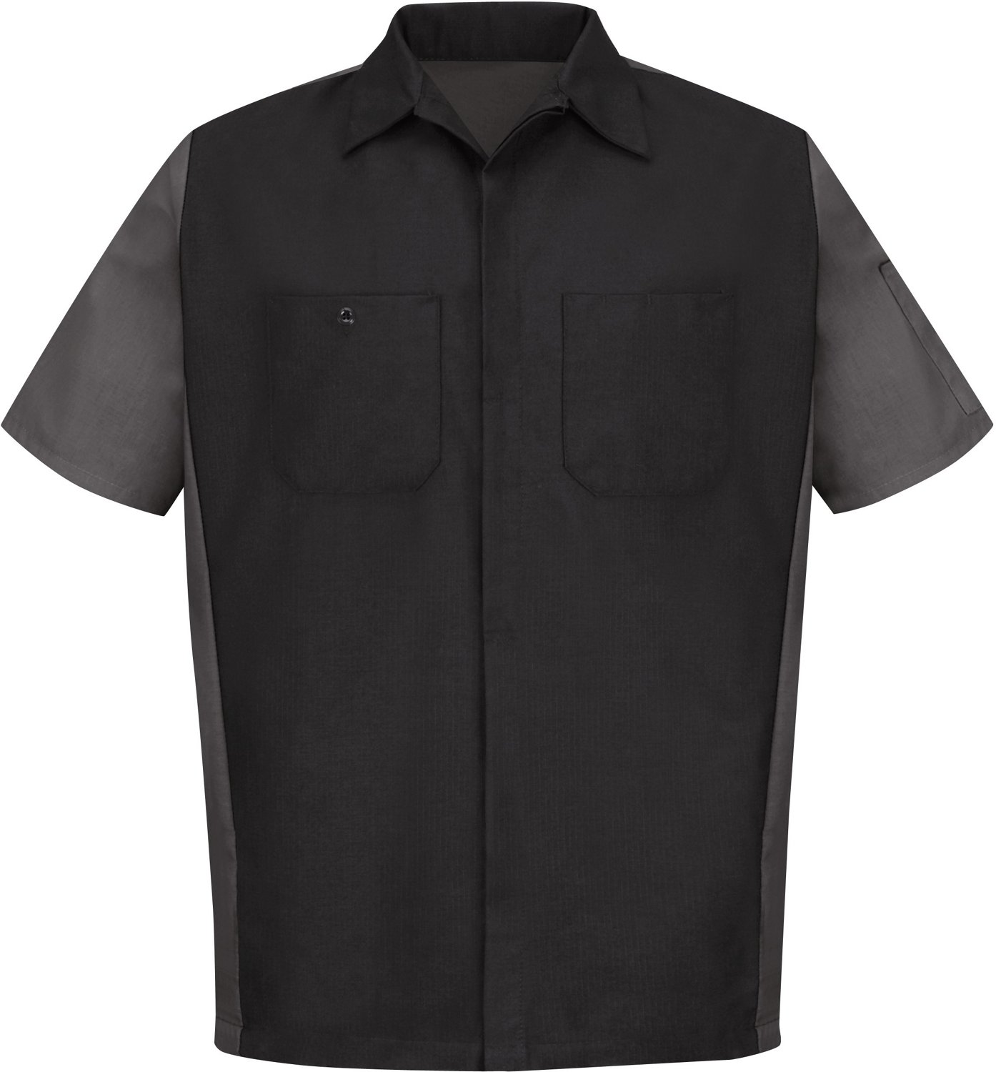 Red Kap Men's 2-Tone Crew Short Sleeve Touchtex Shirt"                                                                           - view number 1