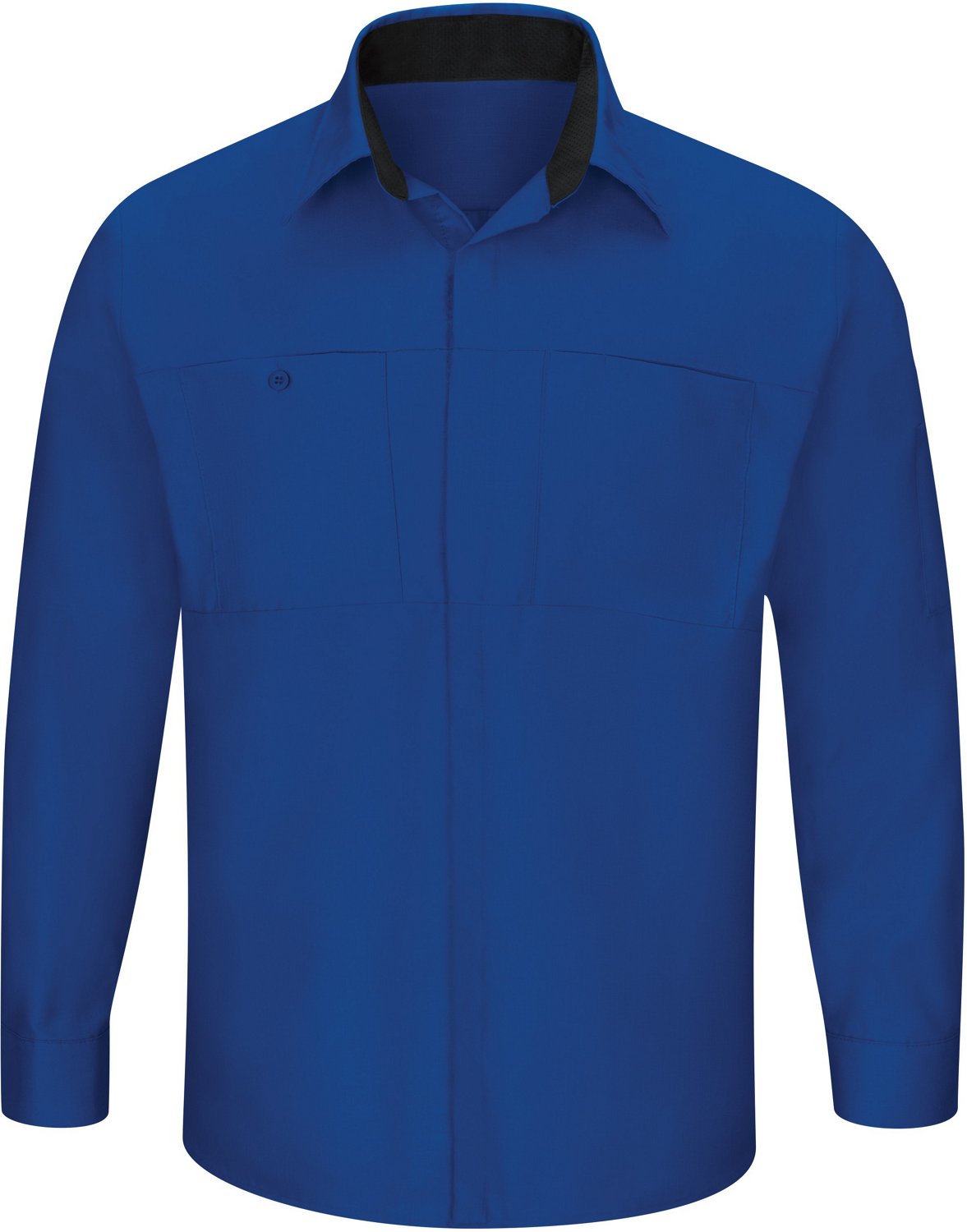 Red Kap Men's Performance Plus Shop Long Sleeve Button Down Shirt