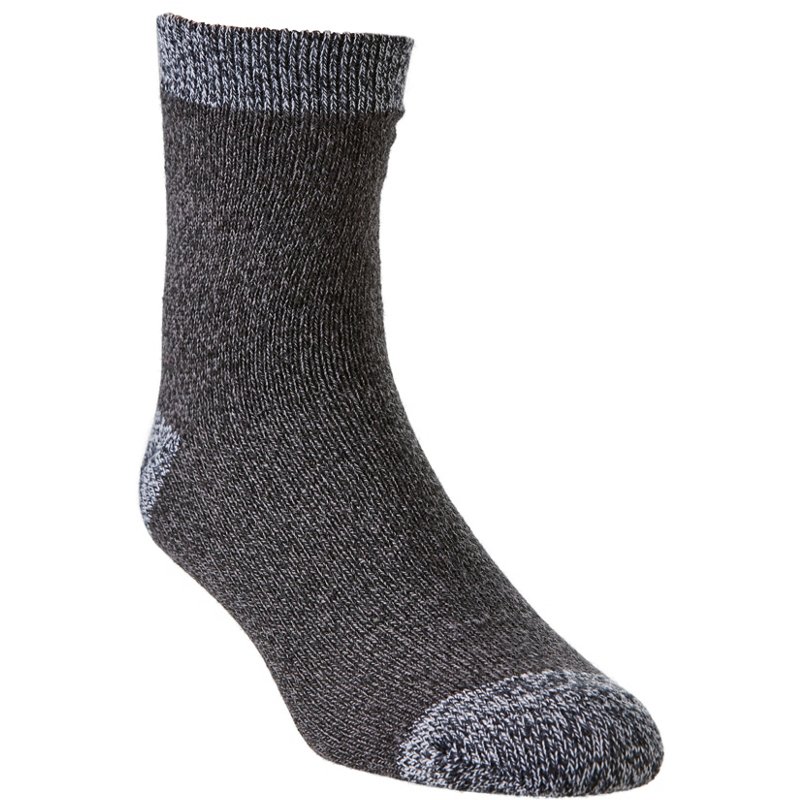 Magellan Outdoors Heel Toe Marl Contrast Lodge Socks Black/Grey, Large - Western And Thermal Socks at Academy Sports