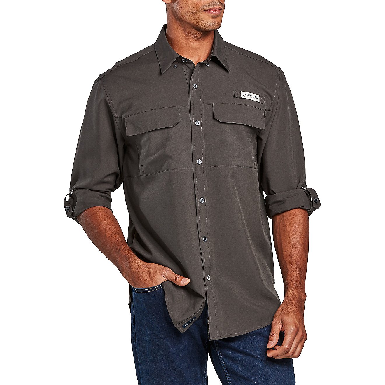 Magellan Outdoors Men's Barton Creek Outdoor Long Sleeve Shirt                                                                   - view number 1
