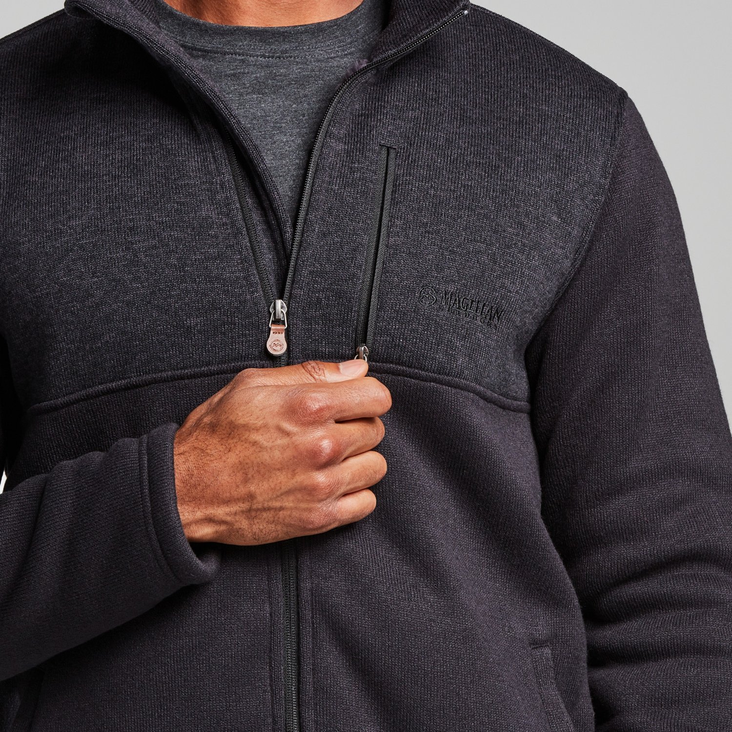 Magellan Outdoors Men's Sweater Fleece Jacket Academy