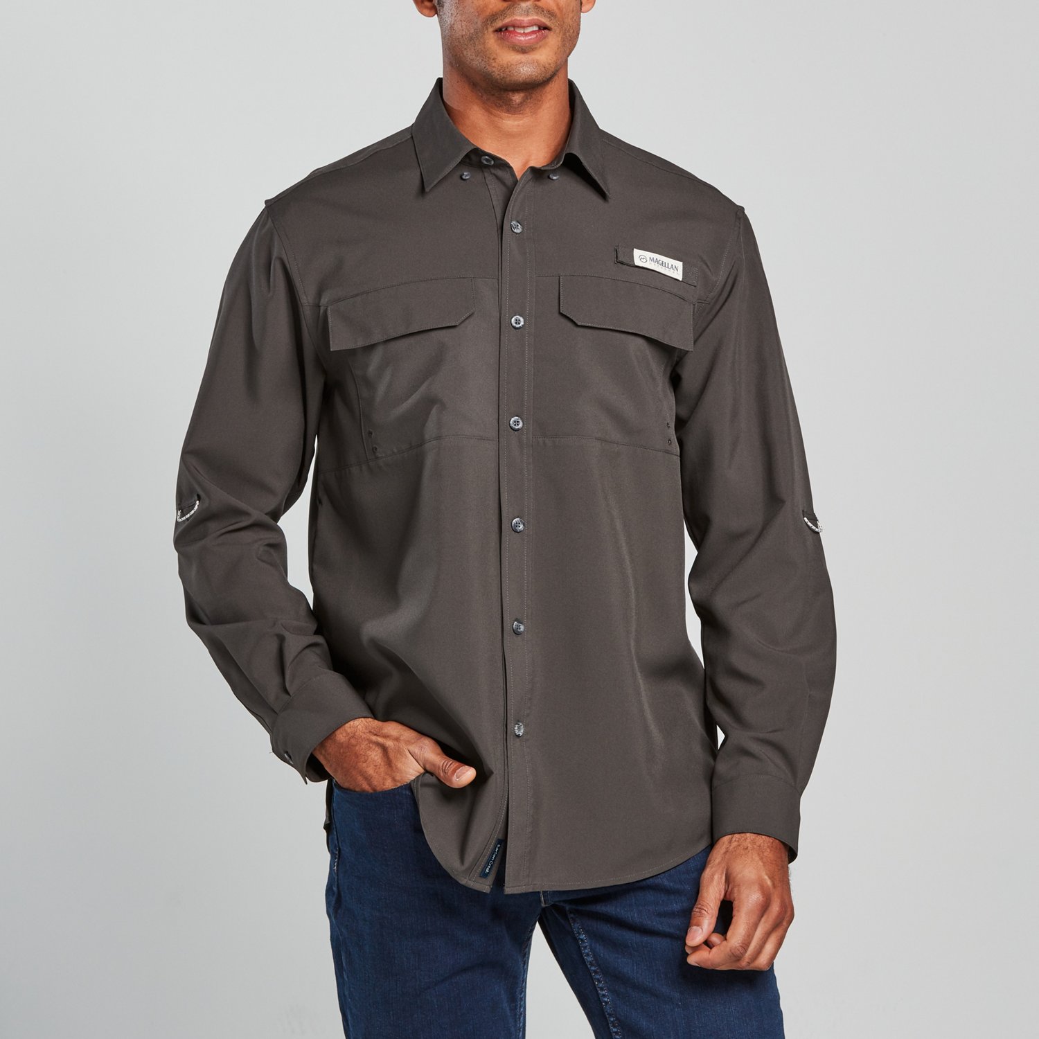 Magellan Outdoors Men's Barton Creek Outdoor Long Sleeve Shirt                                                                   - view number 3 image