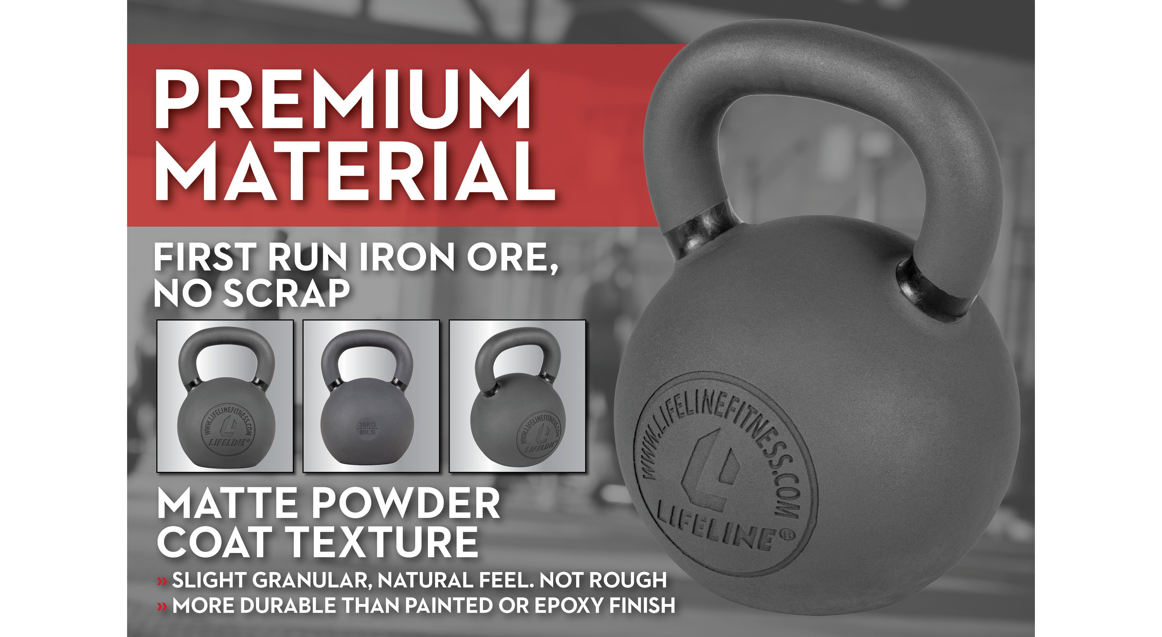 Lifeline 26 lb Kettlebell