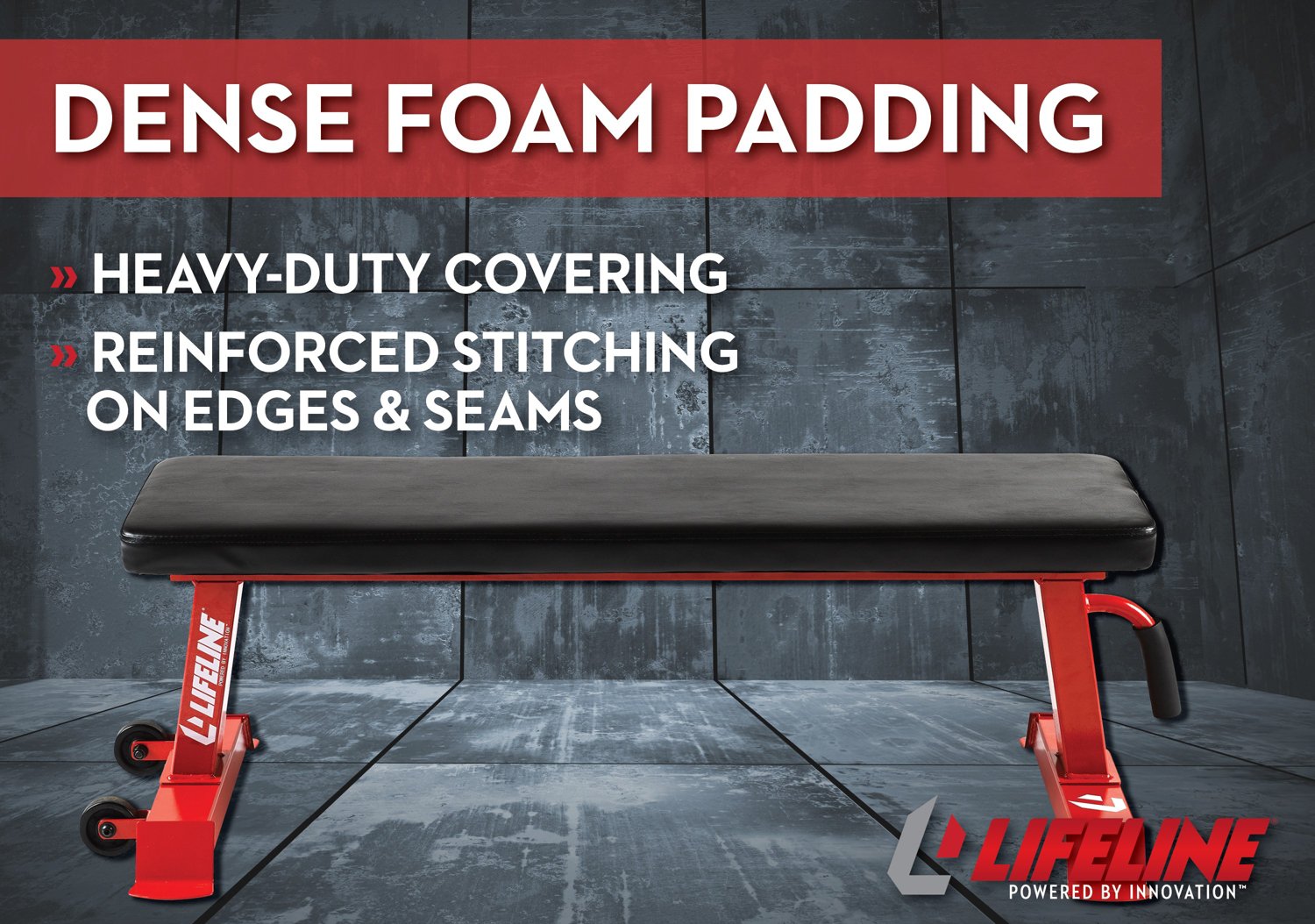 Lifeline Flat Weight Bench                                                                                                       - view number 6