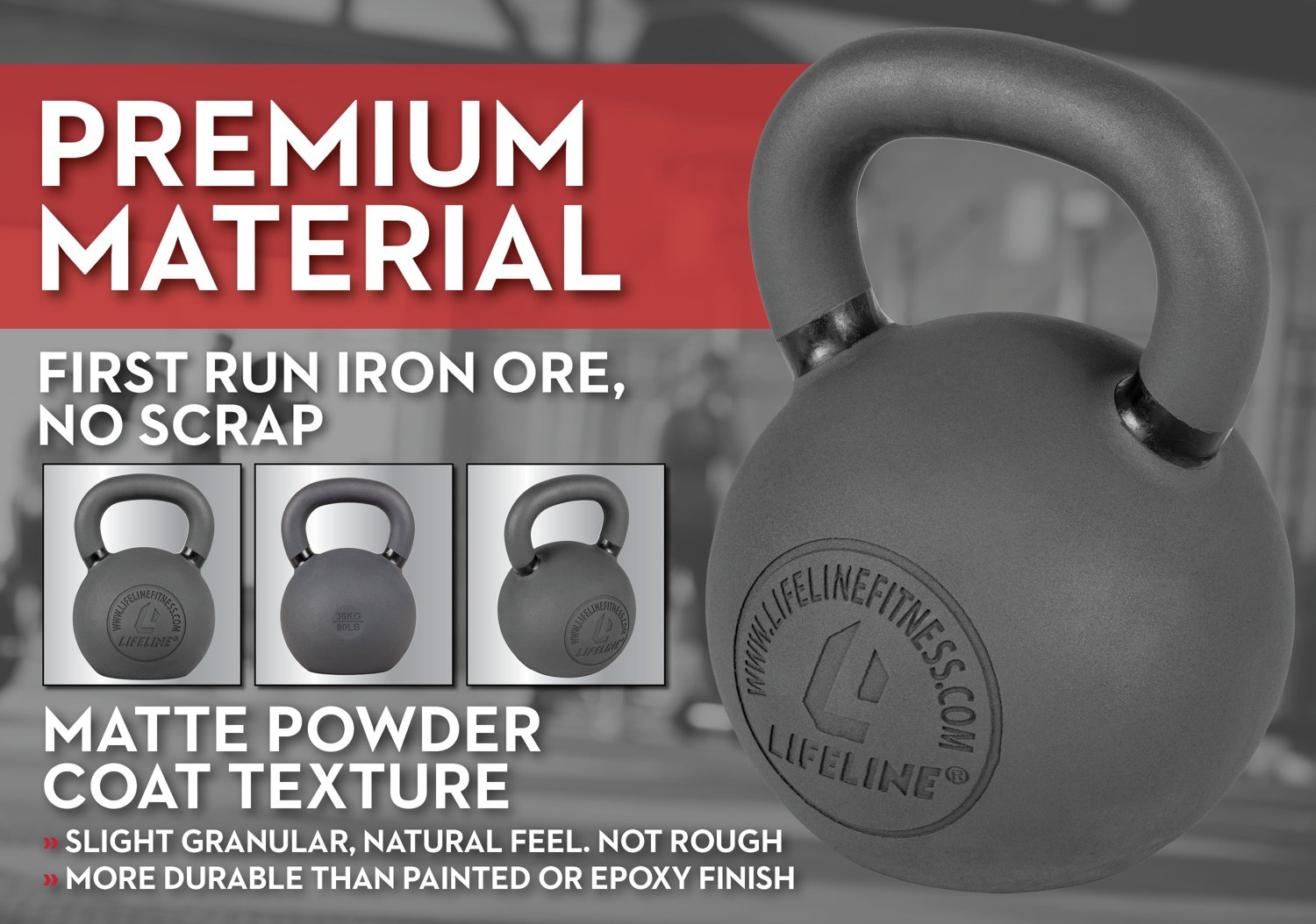 Lifeline 79 lb Kettlebell - view number 3