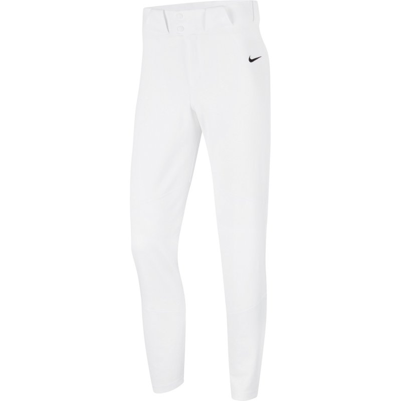 Nike Men's Vapor Select Dri FIT Baseball Pants White/Black, Small - Mens Baseball Bottoms at Academy Sports