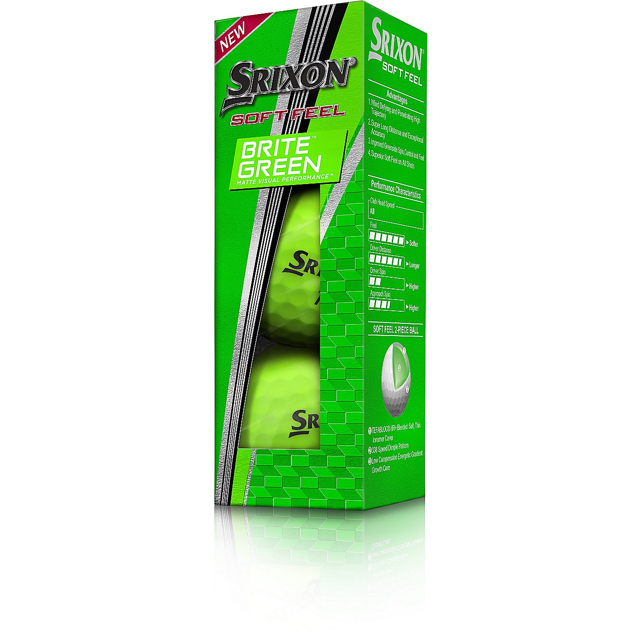 SRIXON Soft Feel Brite Golf Balls 12-Pack                                                                                        - view number 4