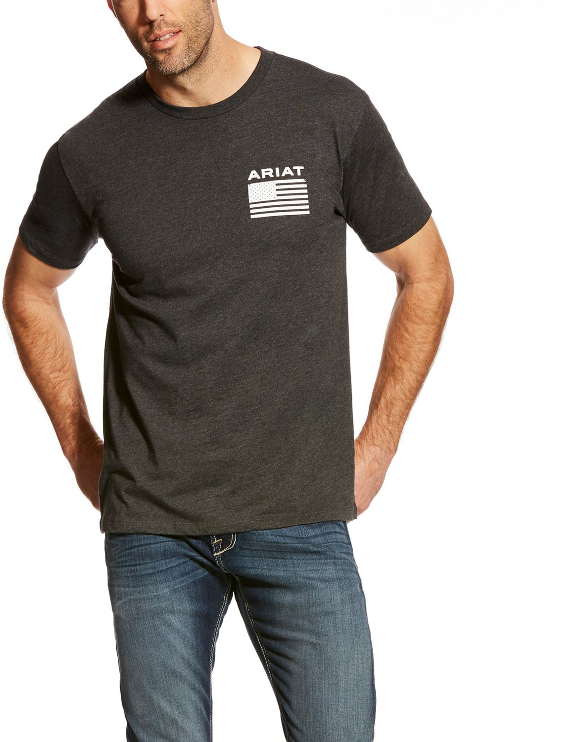 【CPGN STUDIO】23SS★ Rest Area Short Sleeve Tee Ariat Men's Freedom Graphic T-shirt | Free Shipping at Academy