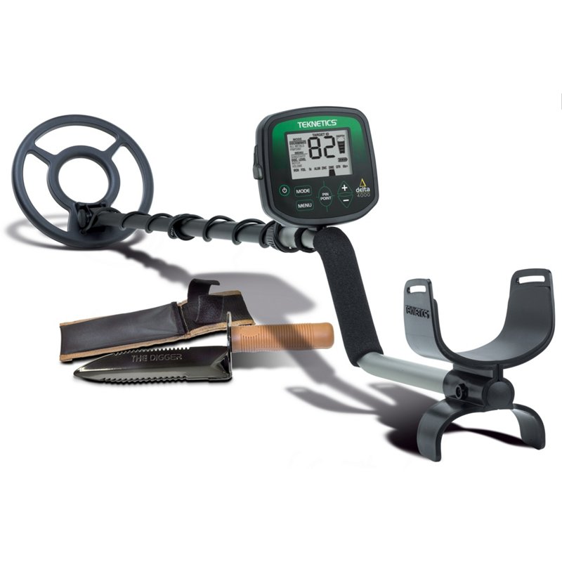 Teknetics Delta 4000 Metal Detector with Bonus Steel Digger and Sheath - Mrne Electrncs And Radios at Academy Sports