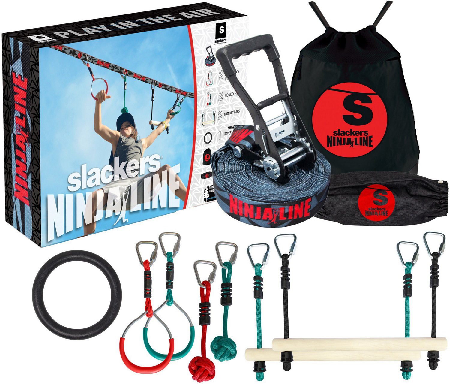Slackers Ninjaline Review | Slackers 56′ Ninjaline Climber Kit – ORSJO