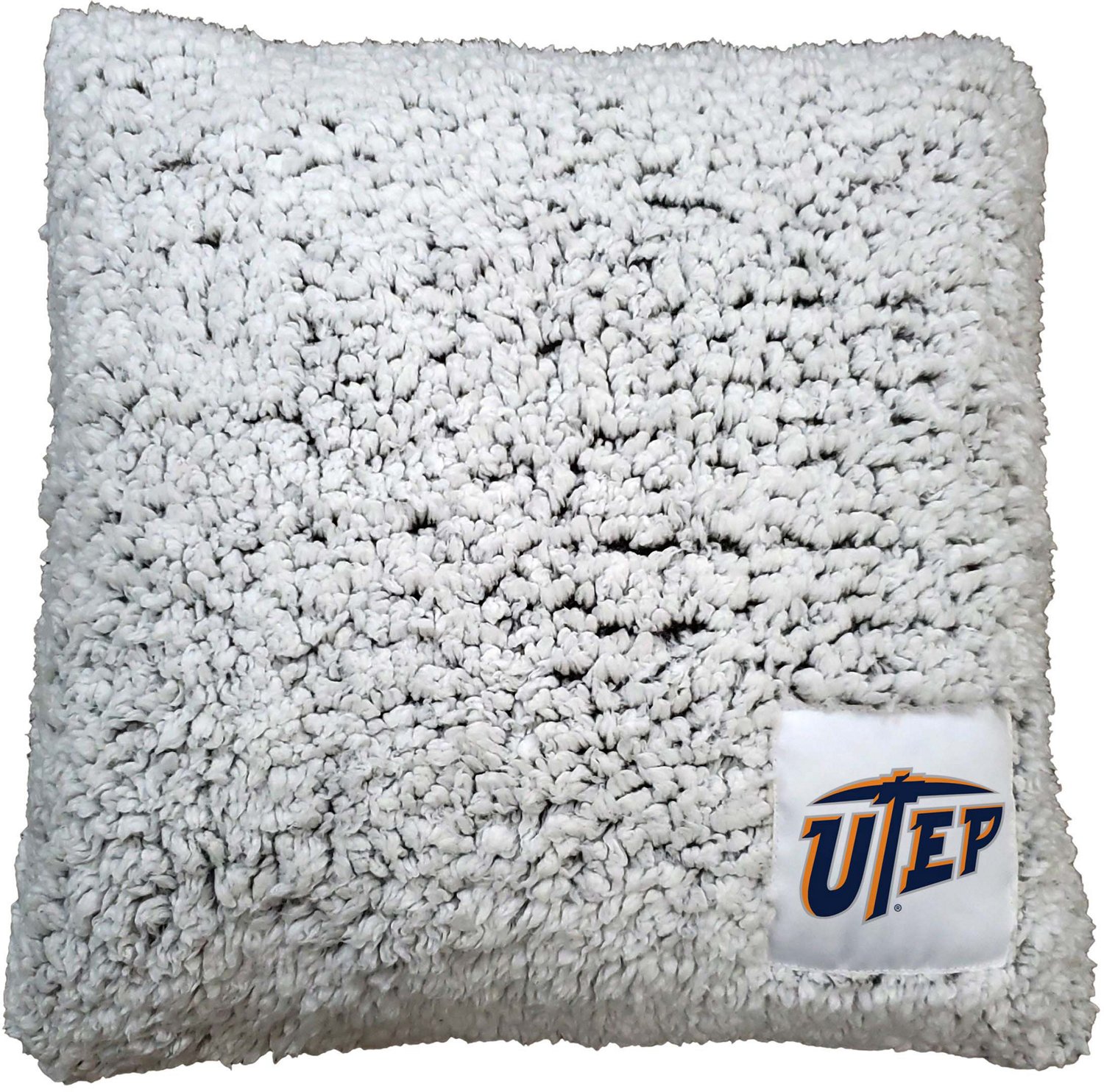 Logo University of Texas at El Paso Frosty Throw Pillow