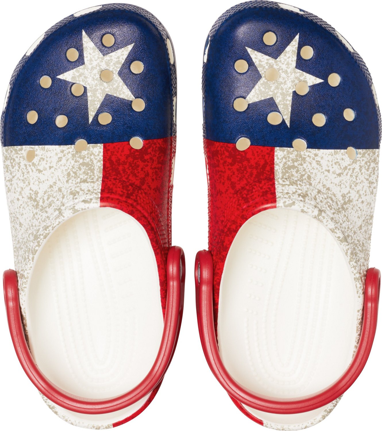 Crocs Adult s Classic Texas Flag Clogs Free Shipping at Academy