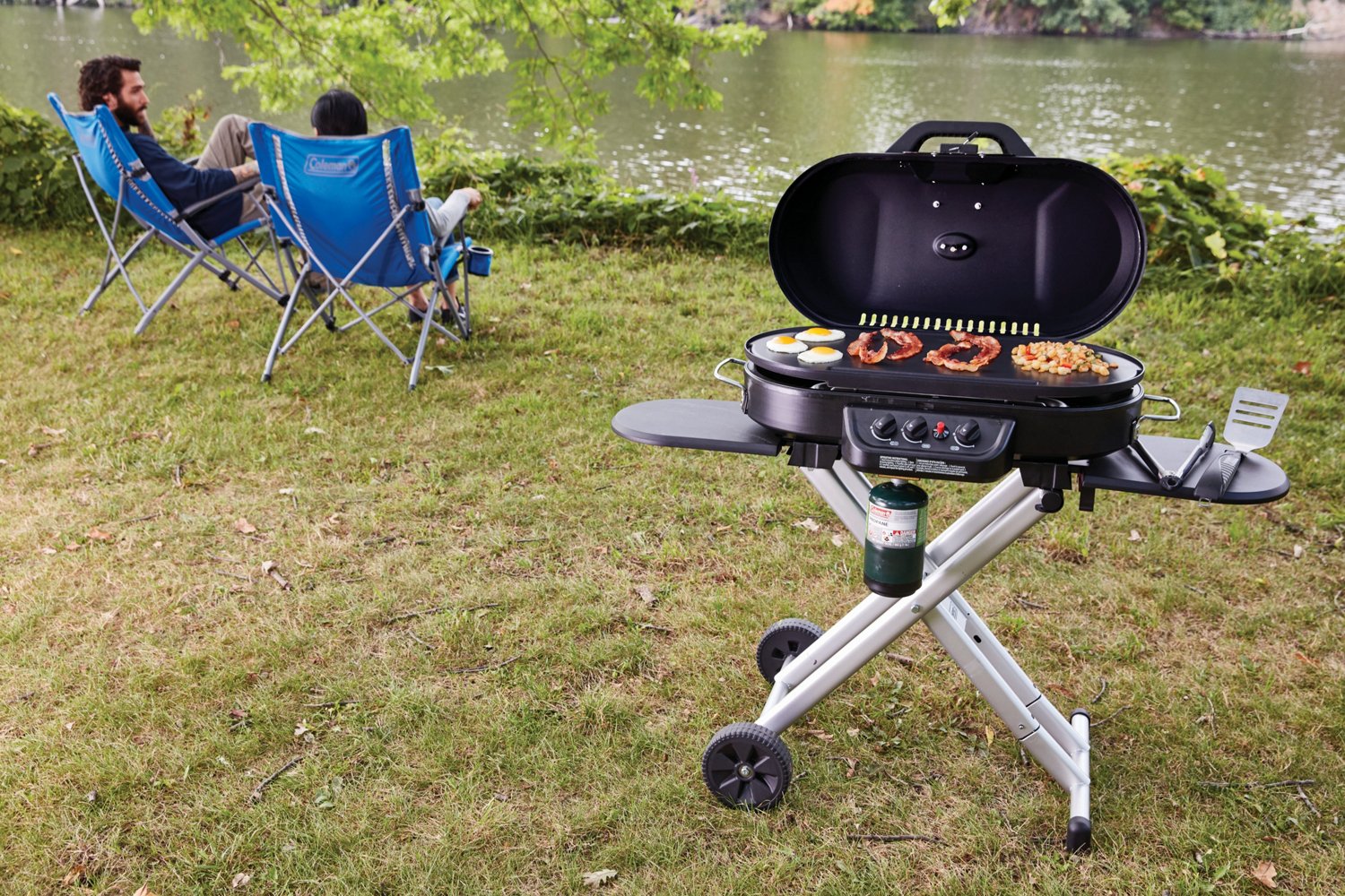 Coleman standup charcoal grill best sale