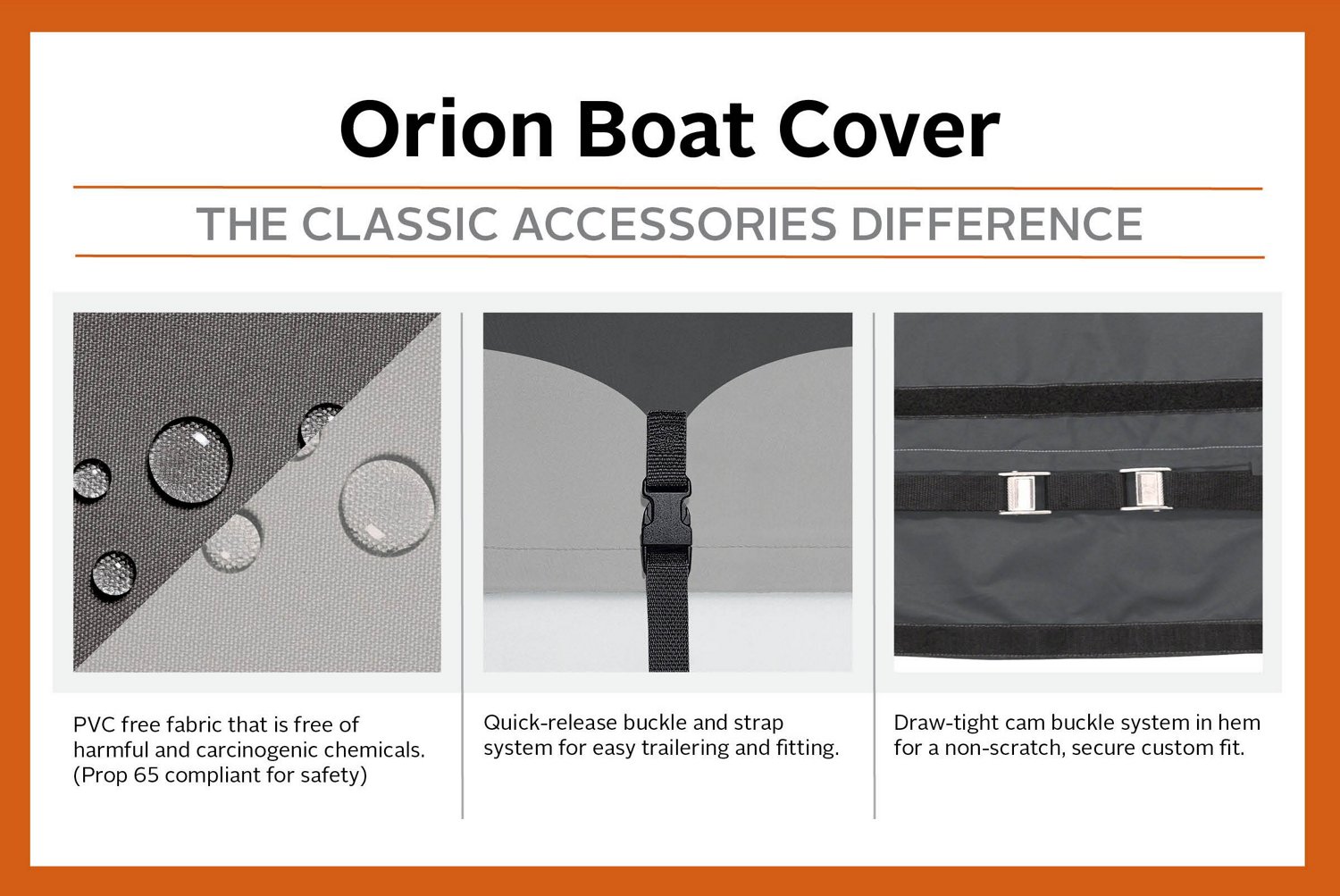 Classic Accessories Orion Deluxe Boat Cover - view number 3