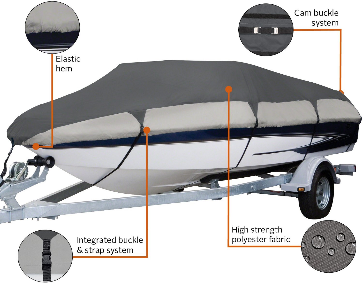 Classic Accessories Orion Deluxe Boat Cover - view number 2