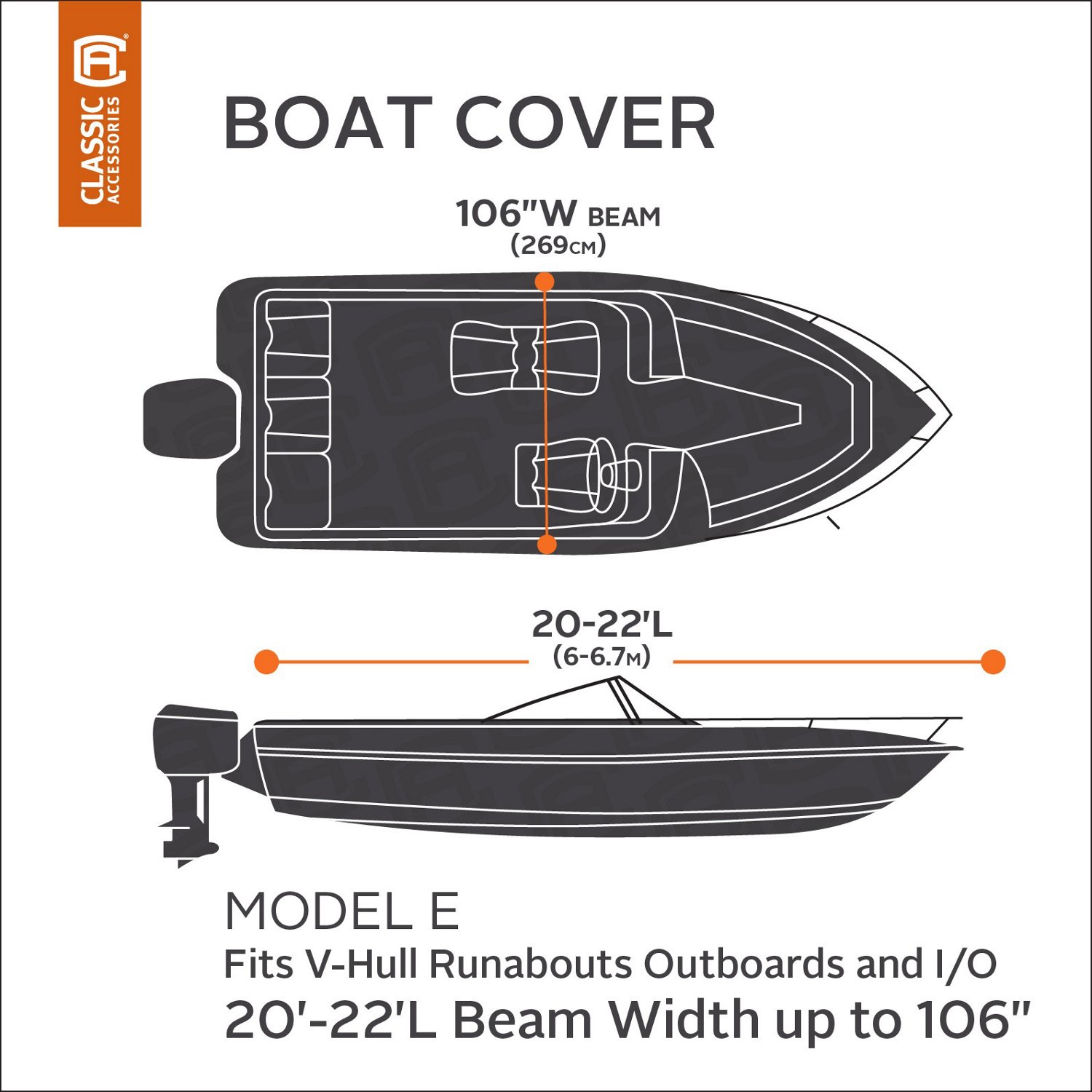 Classic Accessories Stellex Model AA Boat Cover                                                                                  - view number 5