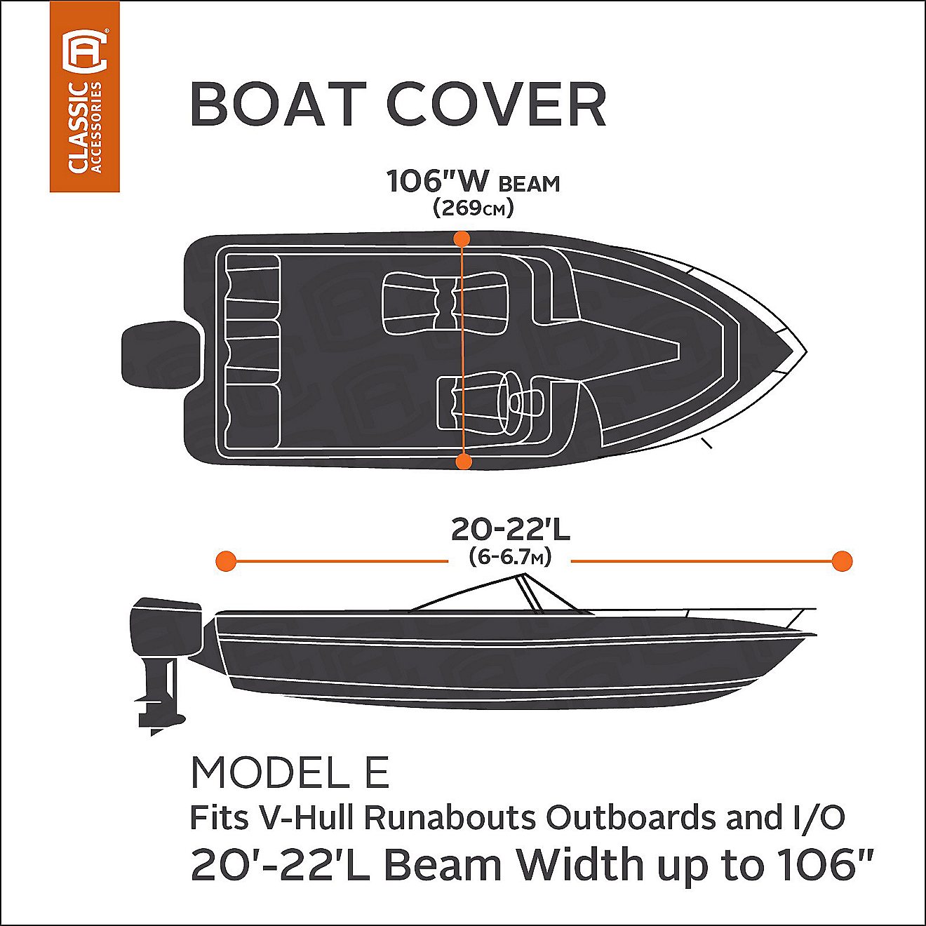 Classic Accessories Stellex Model AA Boat Cover                                                                                  - view number 5