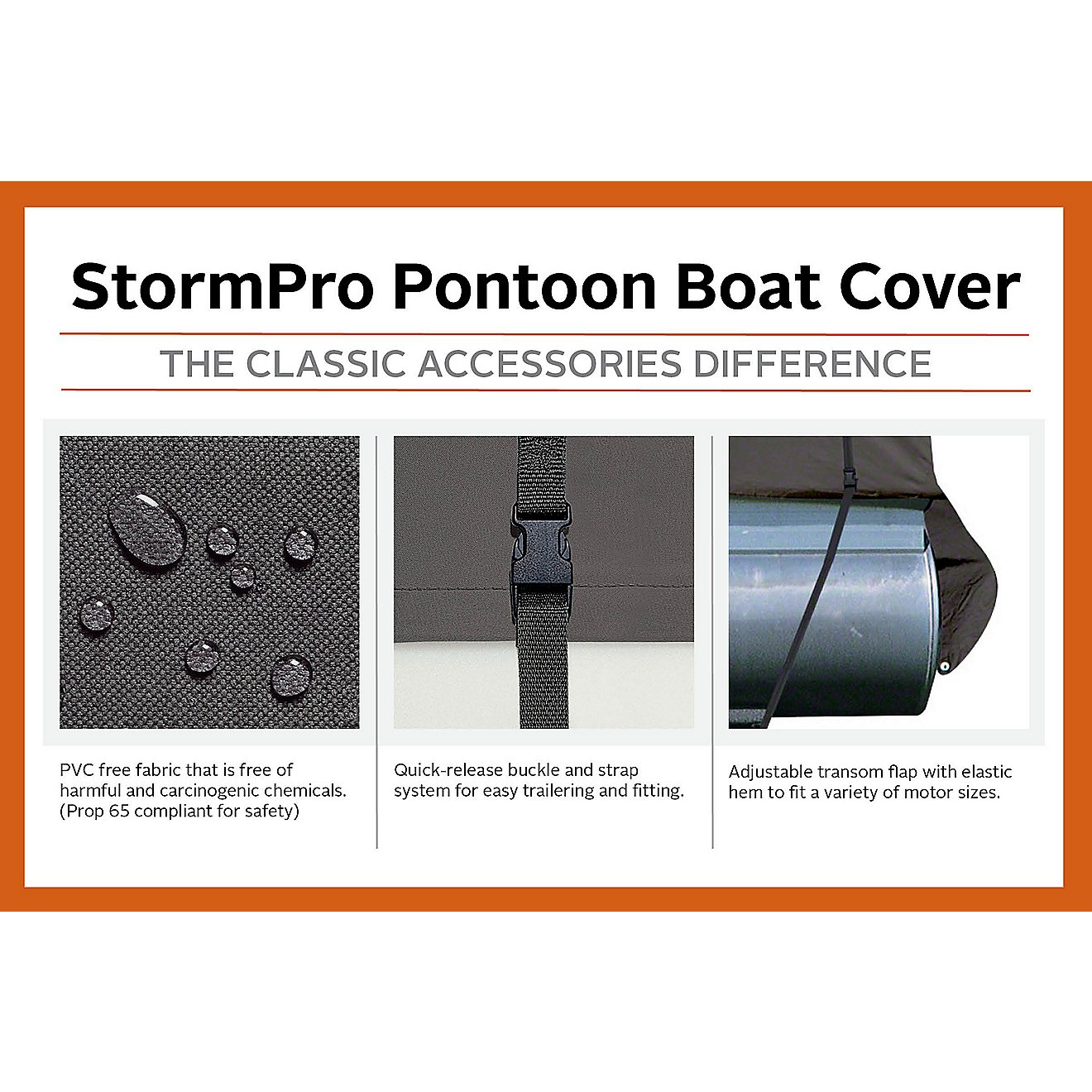 Classic Accessories StormPro Pontoon Boat Cover                                                                                  - view number 3