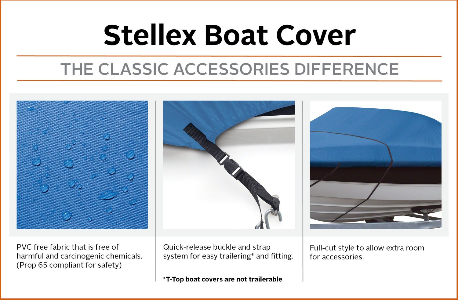 Classic Accessories Stellax TTop Roof Center Console Model F Boat