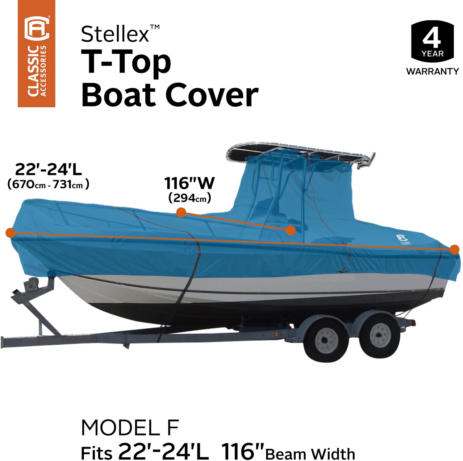 Classic Accessories Stellax TTop Roof Center Console Model F Boat