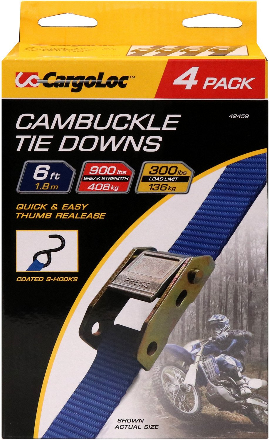 CargoLoc 1 in x 6 ft Cam Buckles 4-Pack                                                                                          - view number 3