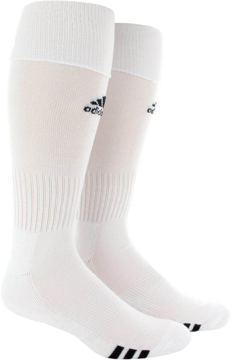 adidas Rivalry Soccer Socks (2-Pair), Black/White, X-Small at  Men's  Clothing store