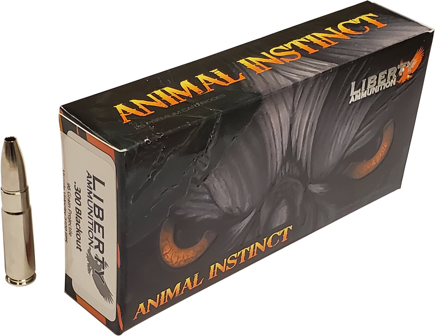 Liberty Ammunition Animal Instinct .300 Blackout 96-Grain Copper Hollow Point Rifle Ammunition