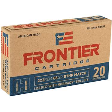 Frontier Cartridge FR160 .223 Remington 68-Grain Boat Tail Hollow Point Centerfire Rifle Ammunition - 20 Rounds