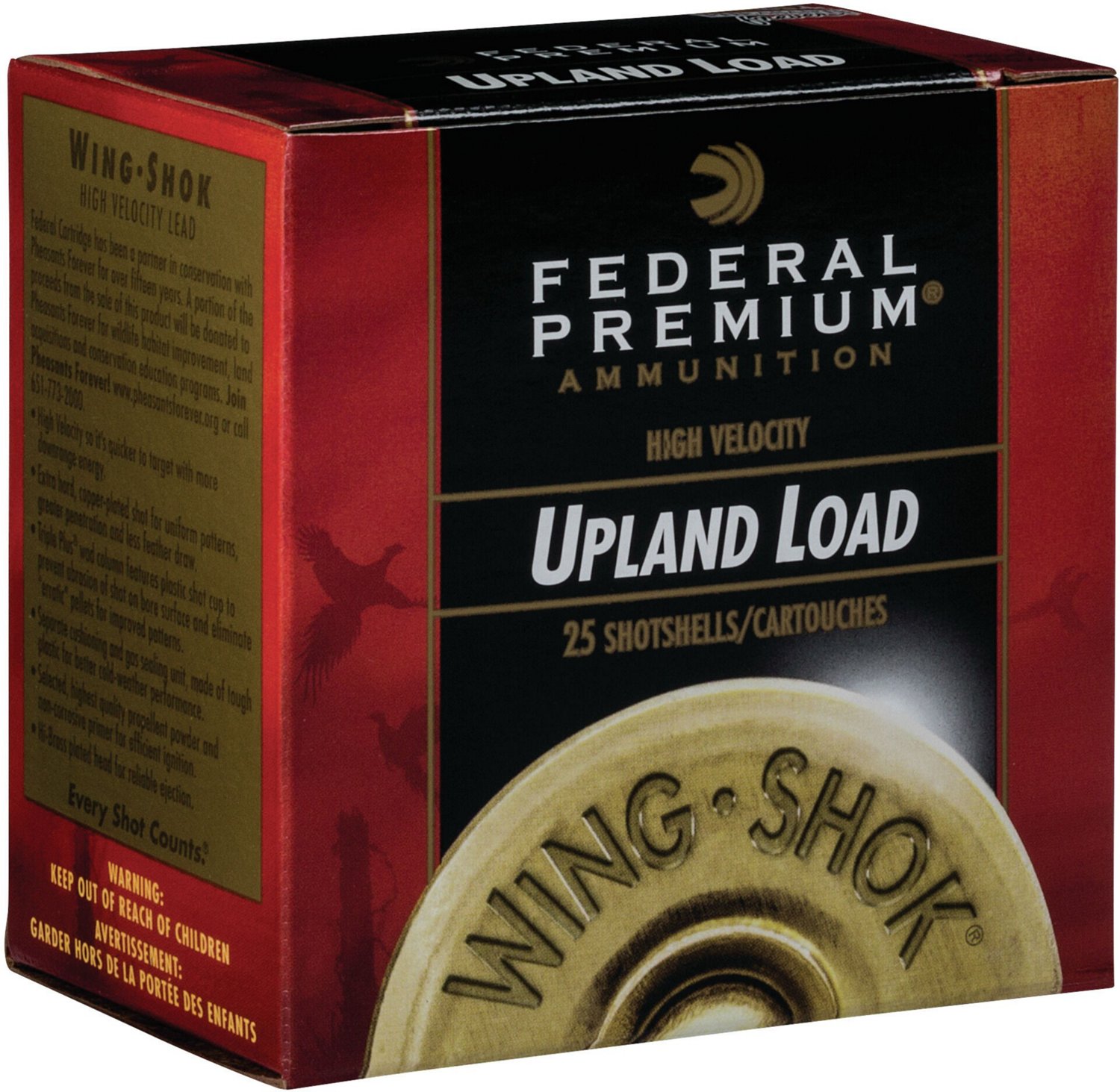 Gun Runners Sales  Federal Prem Wing Shok High Brass 28 ga 2.75 .75 Ounce  7.5 Shot 25Bx/10Cs
