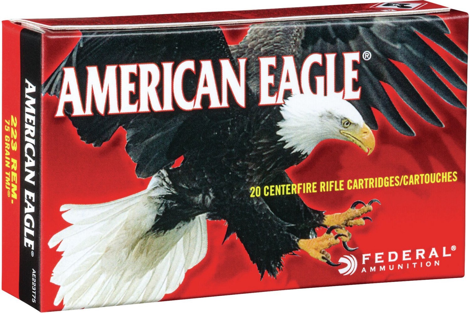 American Eagle TMJ .223 Remington 75-Grain Centerfire Rifle Ammunition