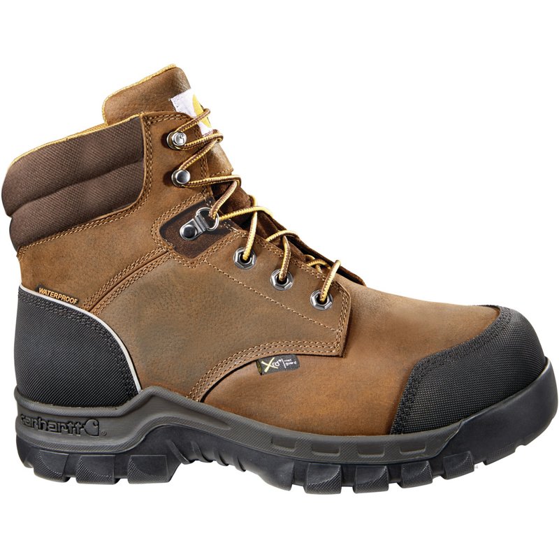 Carhartt Men's Rugged Flex Met Guard Composite Toe Lace Up Work Boots Brown, 11.5 - Lace St Work Boots at Academy Sports