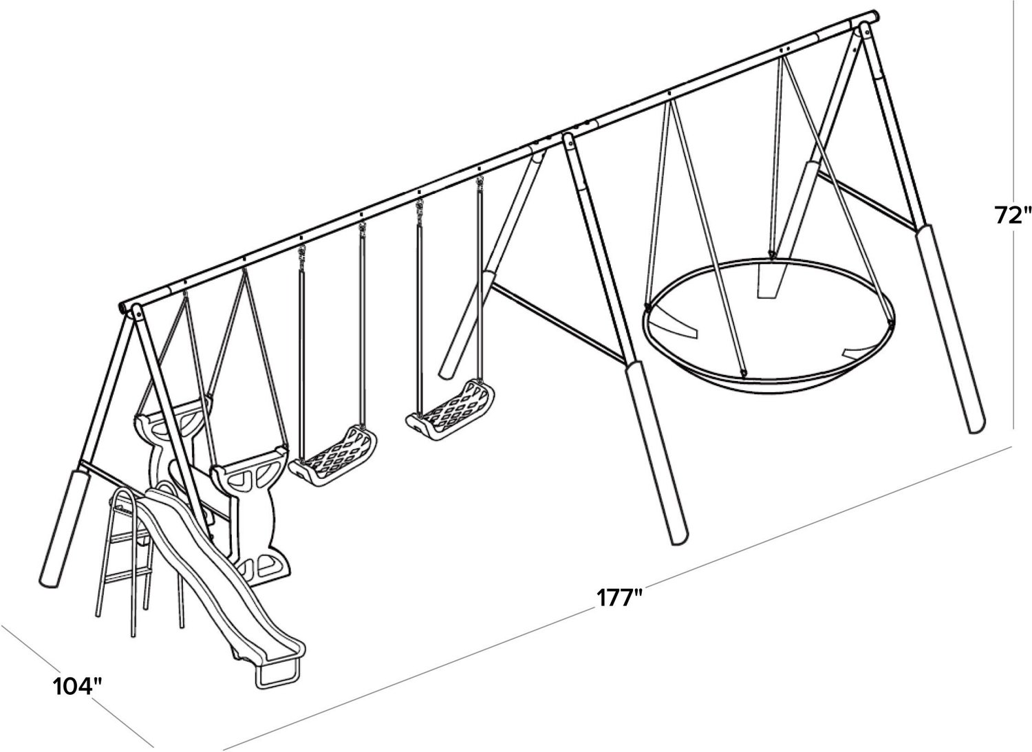 Sportspower Super Star Swing Set - view number 3