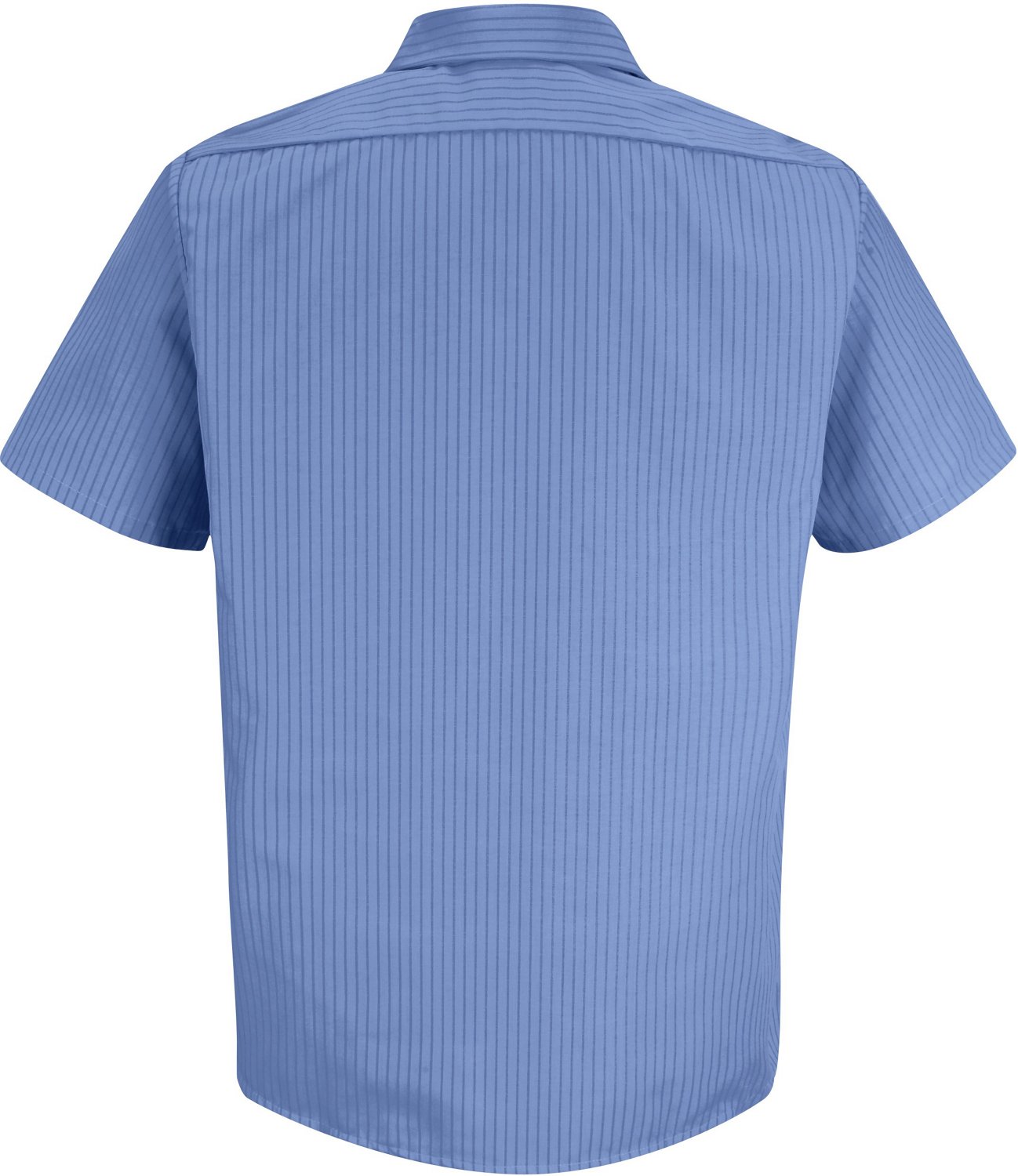 Red Kap Men's Industrial Stripe Short Sleeve Work Shirt | Academy