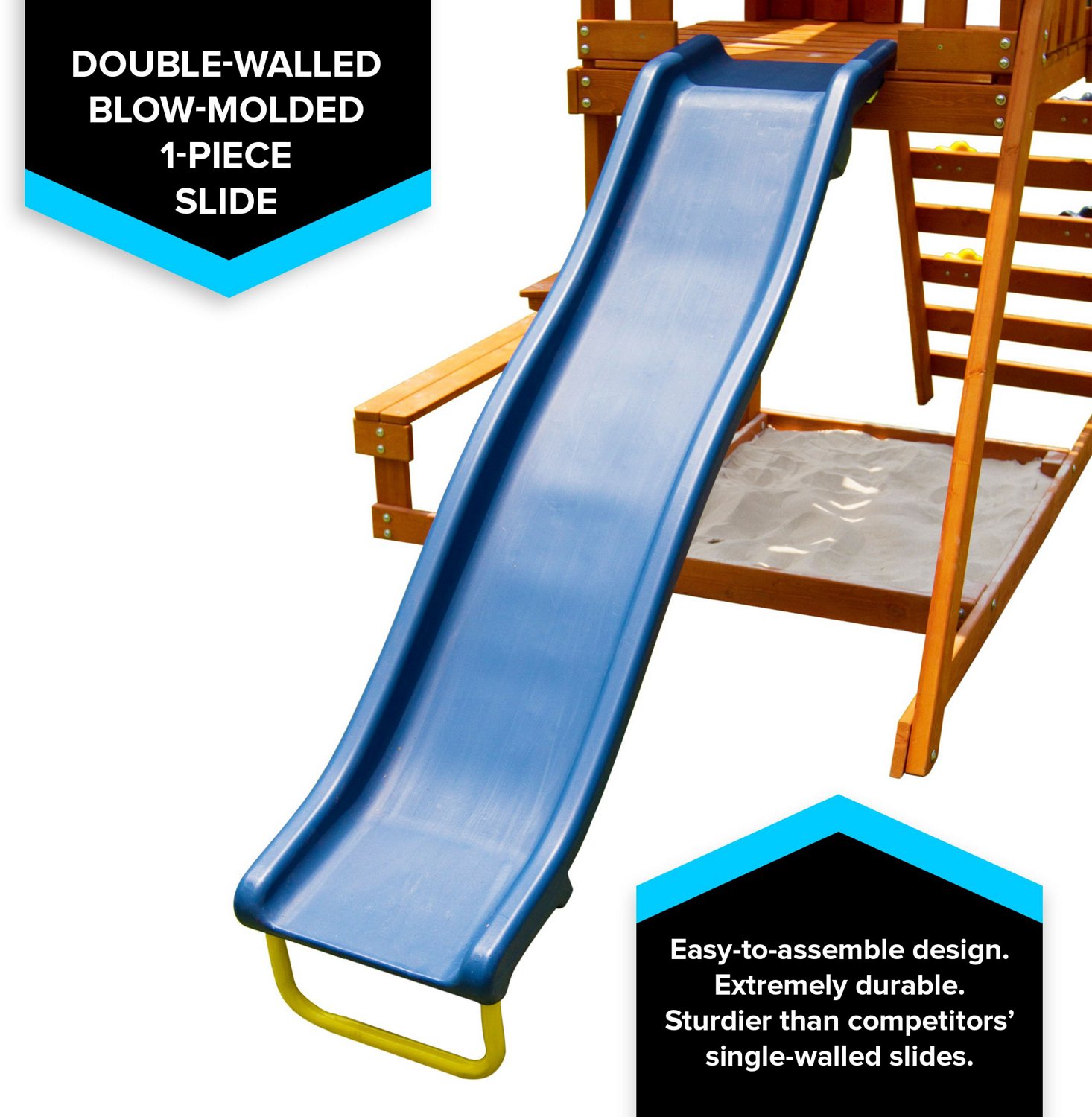 Sportspower Sunnyslope Wooden Swing Set Academy