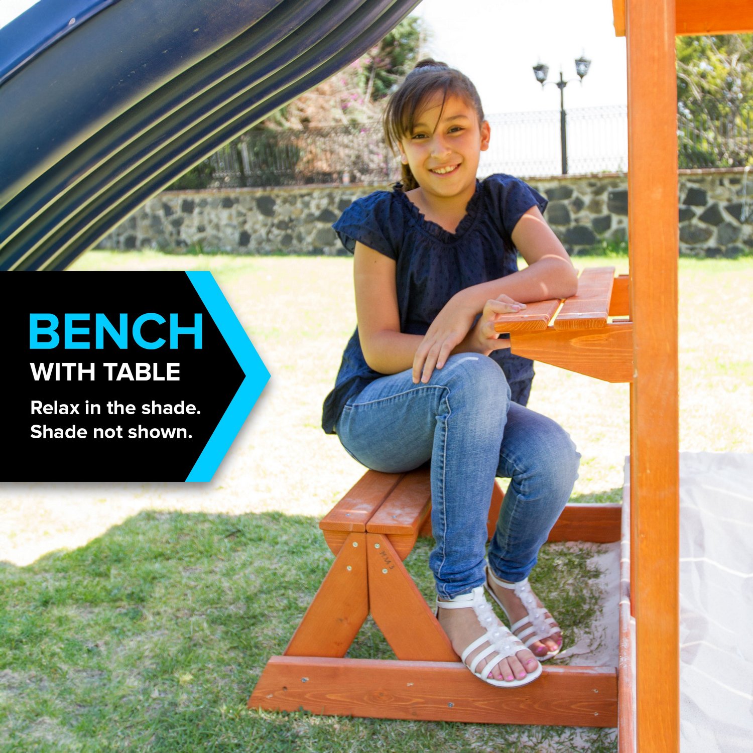 Sportspower Grand Mesa Wooden Swing Set Academy