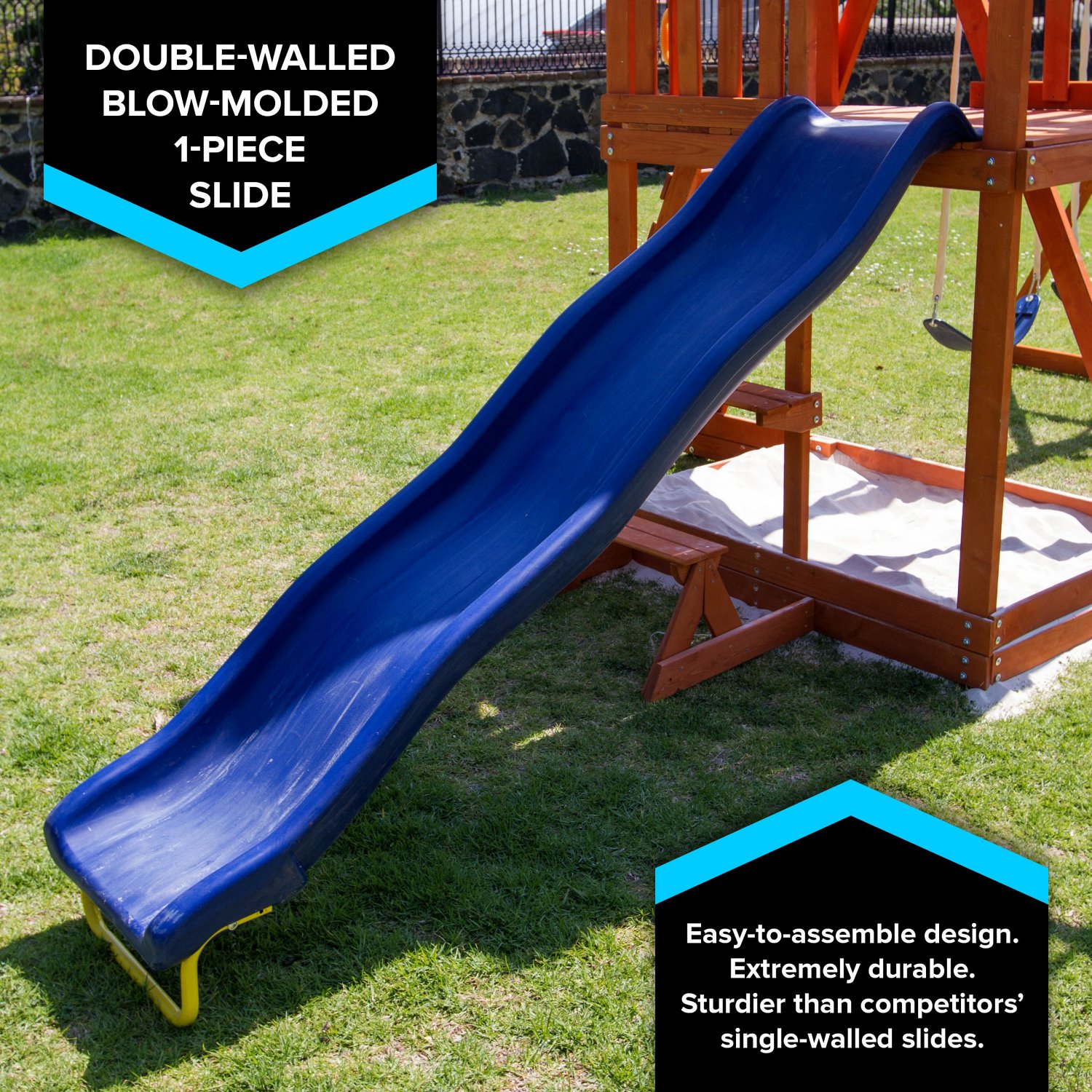 Sportspower Grand Mesa Wooden Swing Set Academy