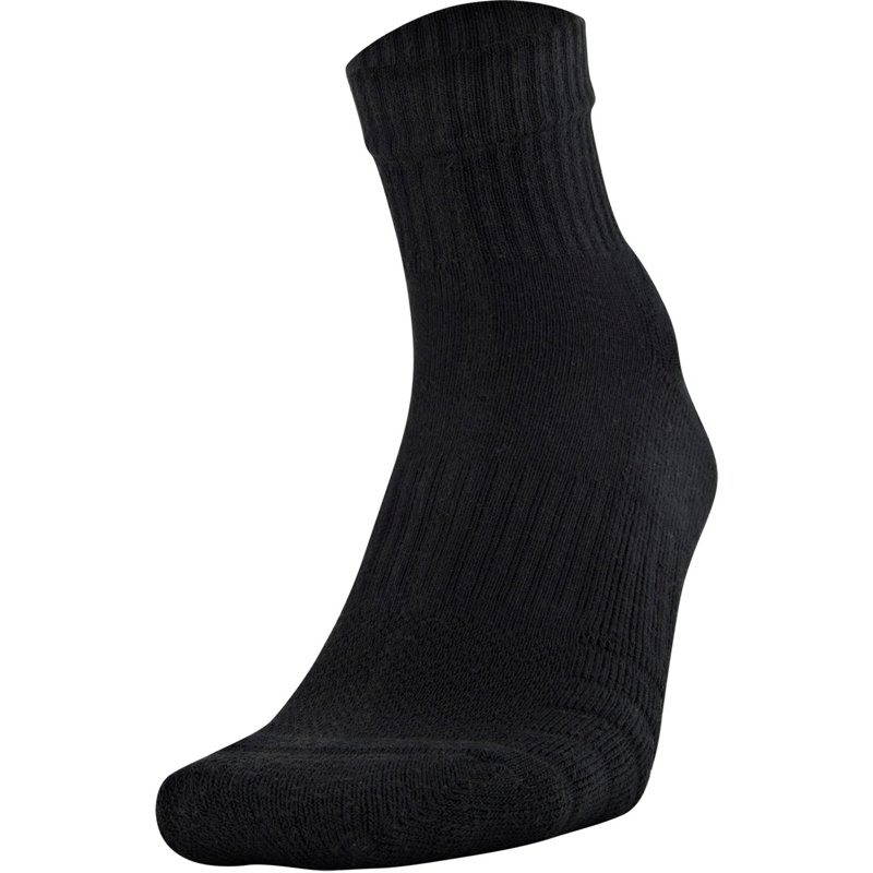 Under Armour Training Quarter Socks 6 Pack Black, Medium - Athletic Socks at Academy Sports