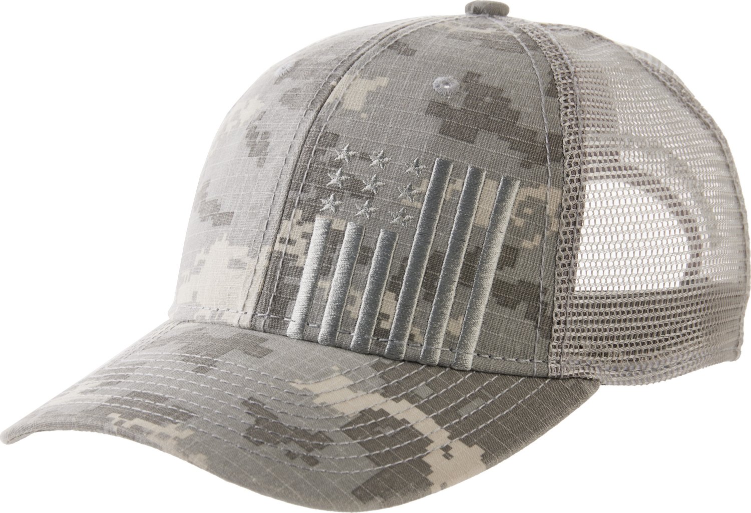 Academy Sports + Outdoors Men's Americana Vertical Flag Trucker Cap