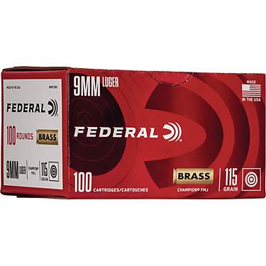 Federal Premium Champion 9mm 115-grain Luger Ammunition                                                                         