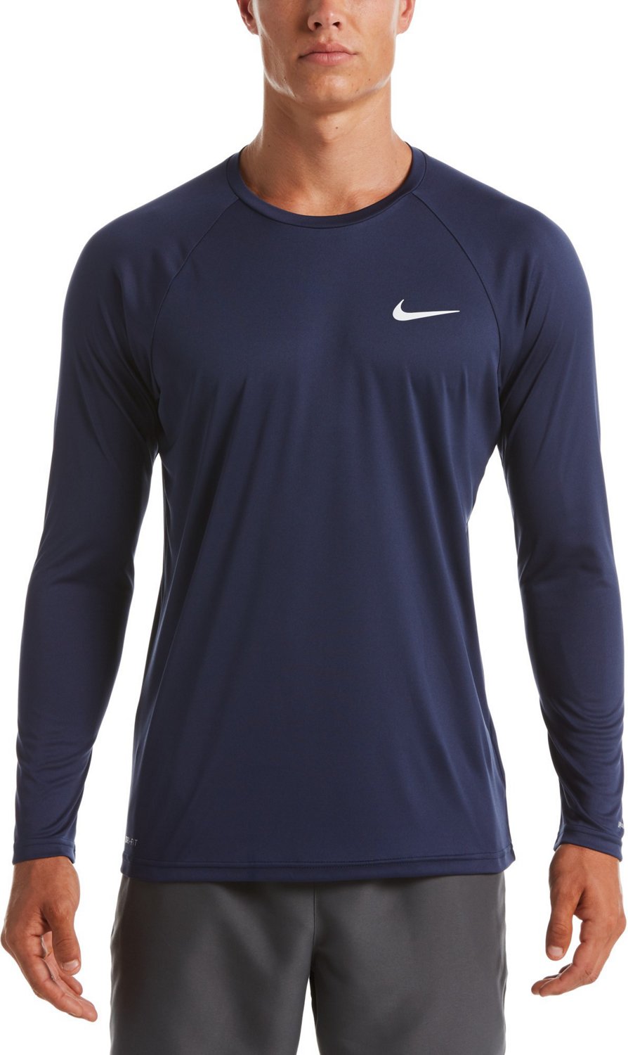 Nike Men's Essential Long Sleeve Hydroguard Rash Guard | Academy