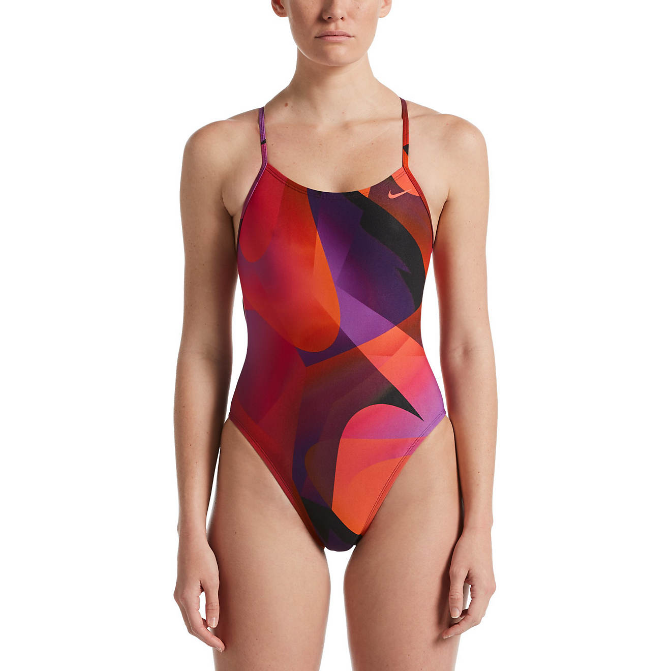 Nike Women's Spectrum Lace-Up Tie-Back 1-Piece Swimsuit                                                                          - view number 1