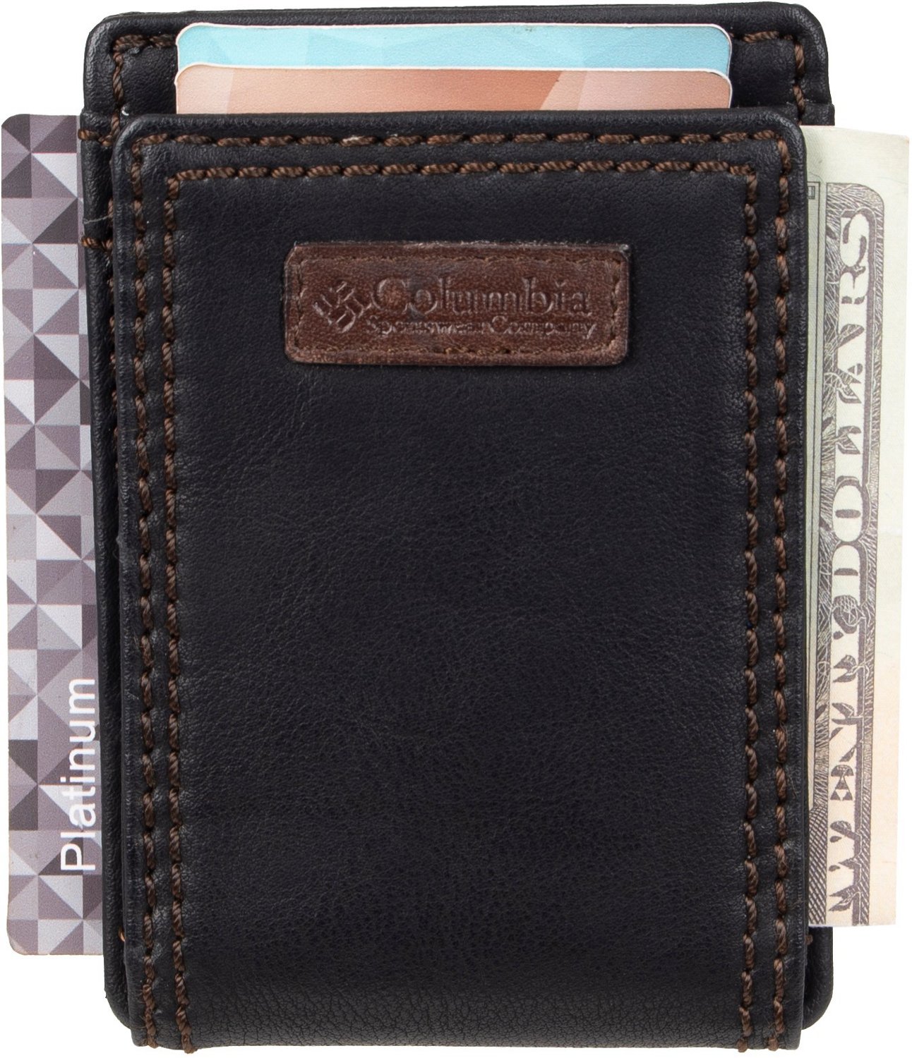 Men's Columbia RFID-Blocking Magnetic Front-Pocket Wallet - Brown