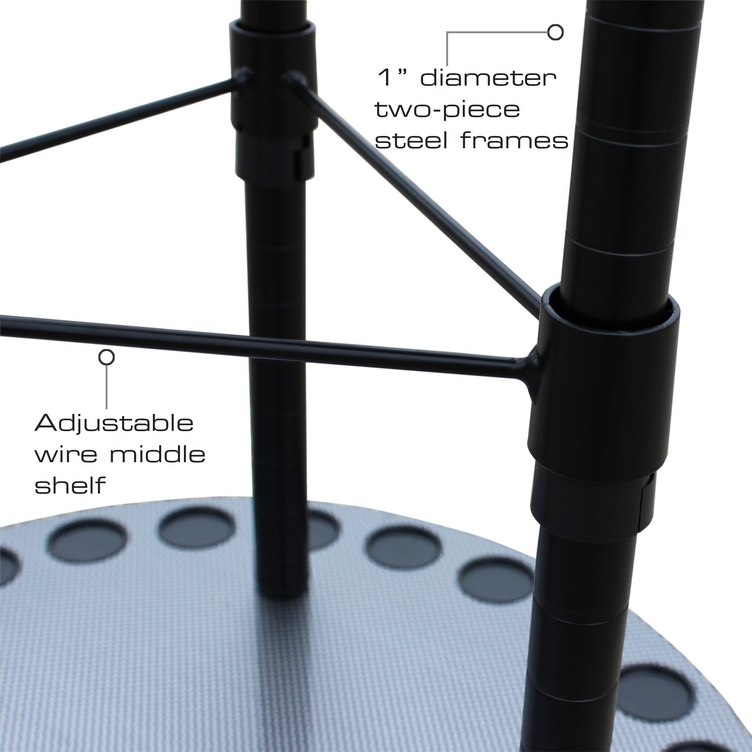 Rush Creek 17-Rod Round Spinning Storage Rack - view number 4