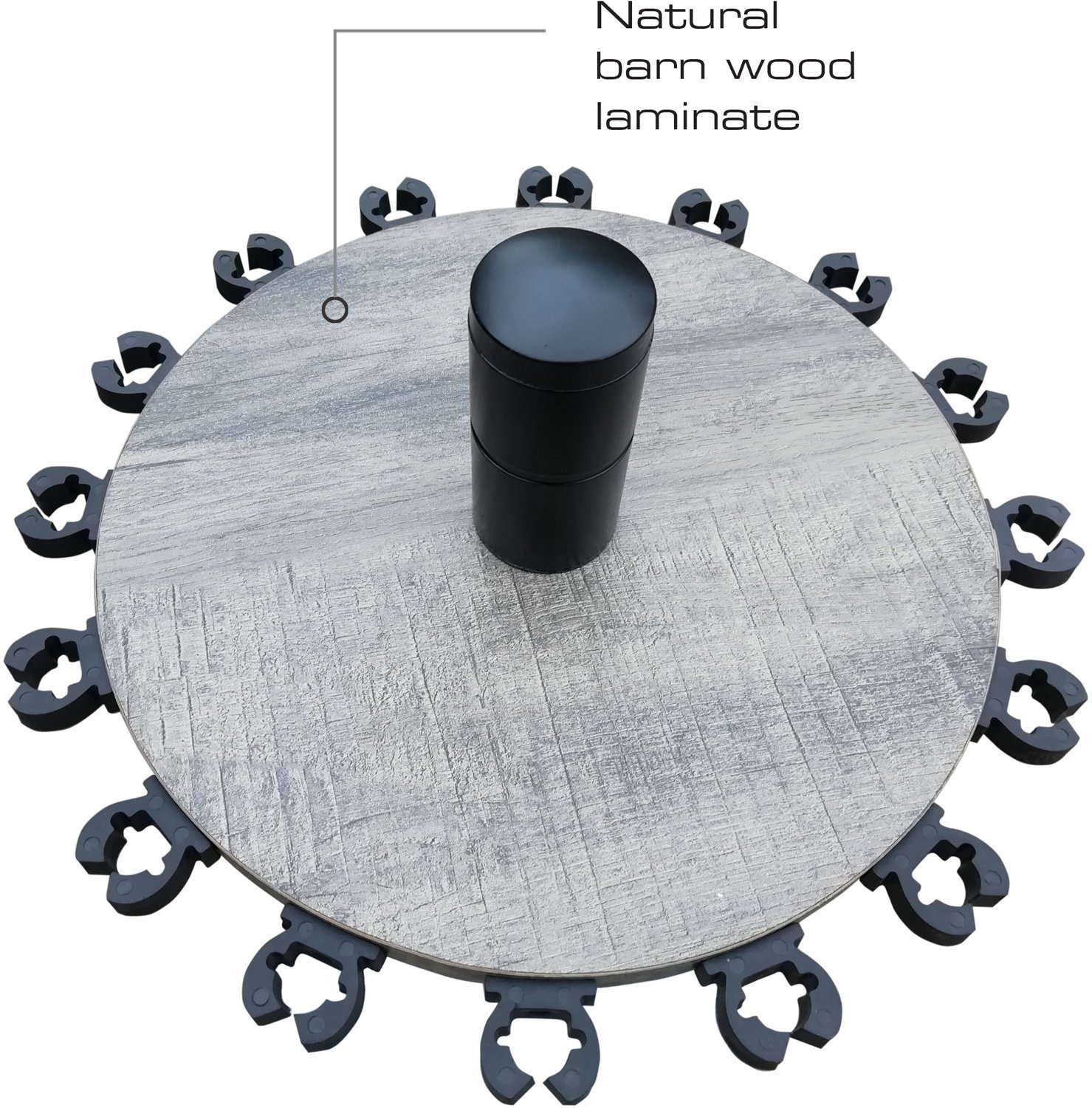 Rush Creek Barn Wood 16-Rod Floor Storage Rack                                                                                   - view number 3